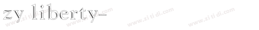 zy liberty字体转换